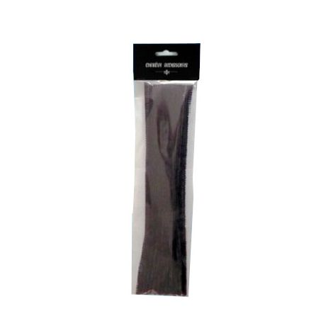 Druciki kreatywne Galeria Hobby 30cm Chenille Czarne, 25szt